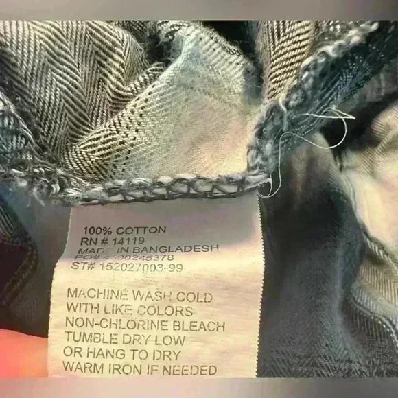 Ely Cattleman Men’s Cotton Flannel Snap Button Up Shirt - Picture 4 of 4